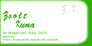 zsolt kuna business card